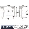 Bristan Decade Bath Filler Dimensions